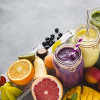 fruits et smoothies