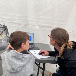 Le stand du Service Informatique