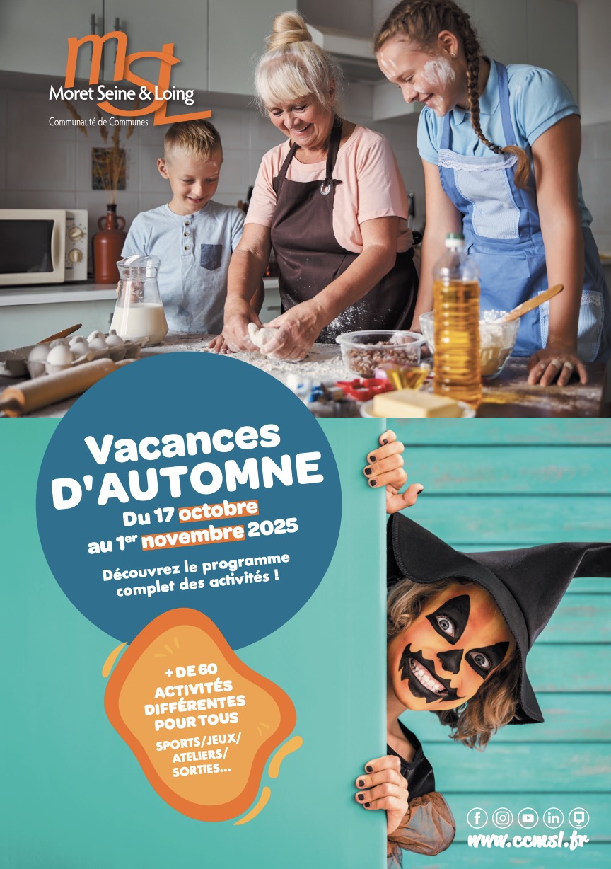 Programme des vacances d'automne 2025