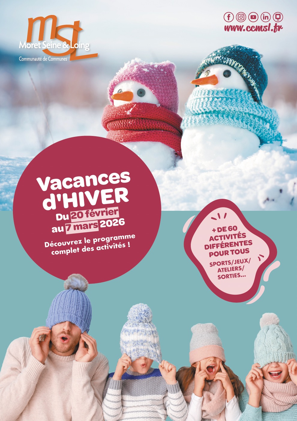 Programme des vacances d'Hiver 2026