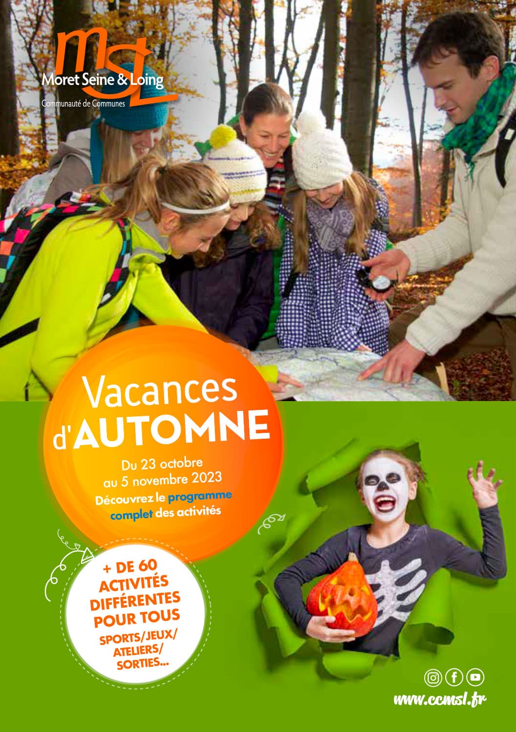 le programme des vacances d'automne 2023