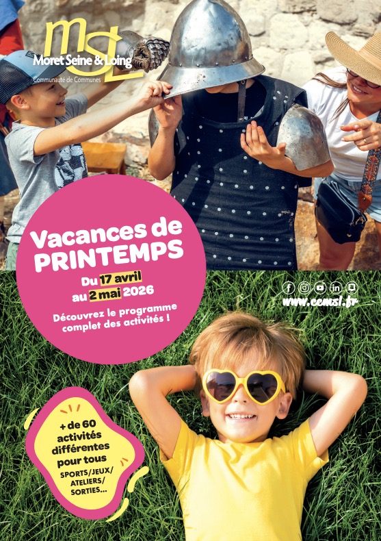 Programme des vacances de printemps 2026