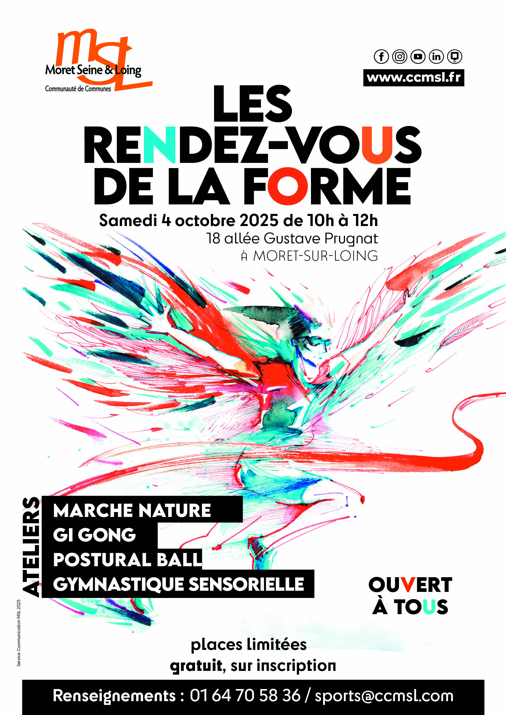 Les rendez-vous de la Forme reviennent Samedi 4 octobre 2025 de 10h à 12h !